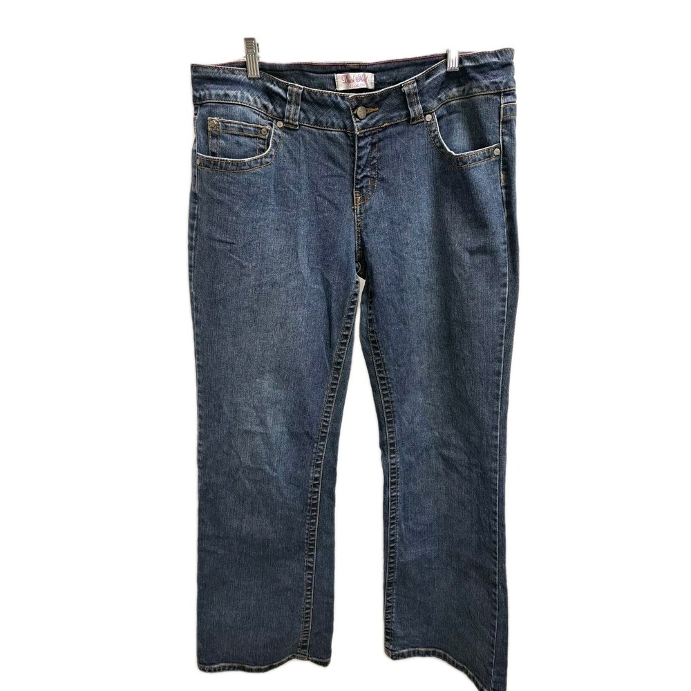Duck Head Jeans Co. Jeans Medium Wash Wide Leg Size 13 Long Flap Back Pockets